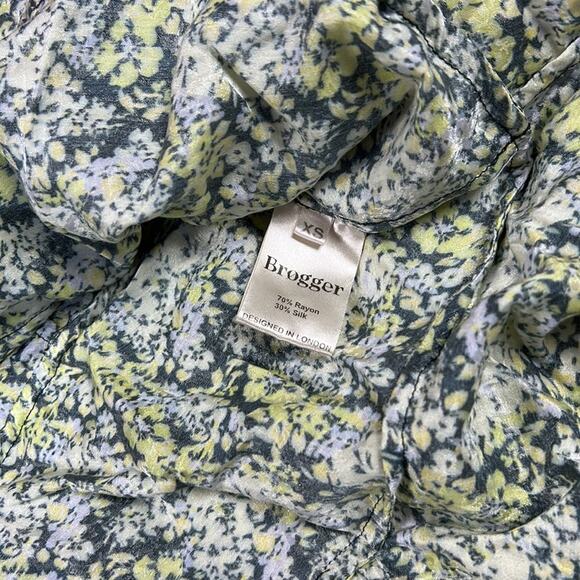 Brogger drop waist puffed sleeved tiered ruffle Nancy Dress, XS - Picture 12 of 13